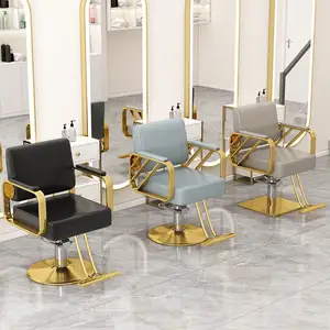 Fanrui Hair Salon Luxury Barber Chair Can Be Placed Upside Down High-grade Barber Chair Can Be Raised And Lowered Barber Chair
