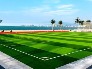 Gazon artificiel pour <span class=keywords><strong>terrain</strong></span> de football |   Gazon artificiel haute densité pour stades professionnels et terrains d'entraînement - Product Image 4