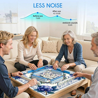 Tapis de Mahjong Coastal Personnalisé en Néoprène Caoutchouc 33 Pouces Inodore Antidérapant Housse de Table Vente Directe Usine Expédition DDP USA Qualité Supérieure
