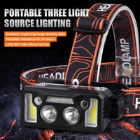 Linterna Frontal LED Recargable, Resistente al Agua, con Modo de Luz - Ideal para Correr de Noche y Uso en Emergencias