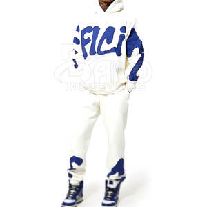 Servicio OEM Top Trending Conjunto de invierno para adultos Transpirable Ligero 100% Algodón Puff Impresión Chándal con mangas largas - Product Image 1