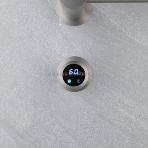 Porte-serviettes pour salle de bain Sèche-serviettes électrique à 4 barres Chauffe-serviettes mural avec minuterie de température - Product Image 4