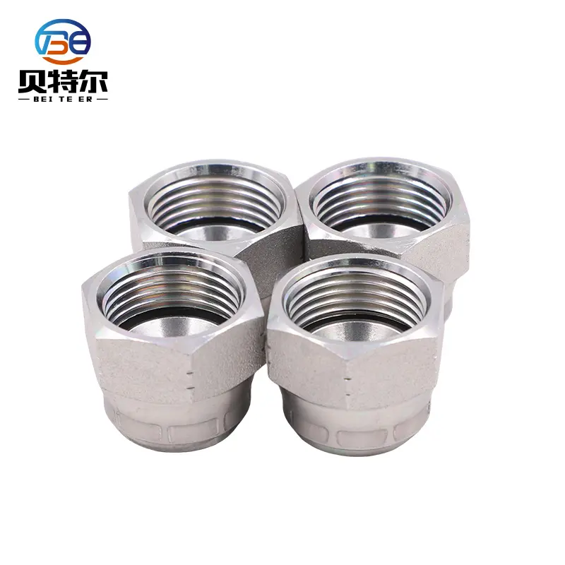Stainless Steel 9J-12 Double Ferrules/Twin Ferrules 1/2" Inch or 10mm metric Tube Nuts sliver coat