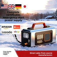 Démarreur de Voiture 4-en-1 en Gros 6000mAh 12V ABS avec Pompe à Air Intégrée 150PSI et Gonfleur de Pneus Numérique LED d'Urgence