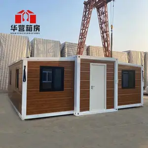 40英尺模块化预制住宅可折叠住宅钢架结构可扩展集装箱住宅3卧室住宅