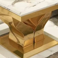 Ensembles de meubles de salon contemporains avec centre en métal et tables d'appoint pour la maison, l'hôtel ou la villa