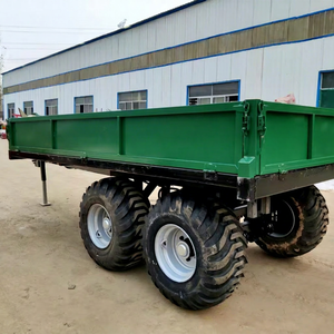 Remolque Agrícola Hidráulico de 4 Ruedas con Volquete y Engranaje para Tractor, Capacidad de Carga de 2-5 Toneladas - Product Image 1