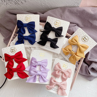 2024 2 pièces/ensembles Simple doux arc épingles à cheveux pour bébé filles Ins coréen mignon fleur arc pince à cheveux bébé fille cheveux accessoires