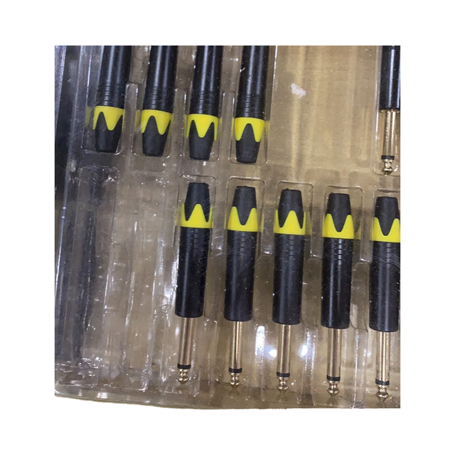 6.35mm Mono Channel Audio Plug Two-Welded Male Mic with 1-Year Warranty New Condition