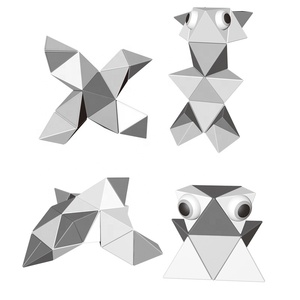 Blocs de puzzle magnétiques pyramides, nouveau style, bricolage, assemblage créatif, blocs de construction, jouets pour enfants, développer l'<span class=keywords><strong>imagination</strong></span>, entraînement, 12 pièces - Product Image 5