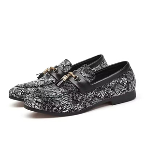 S0068X New Men's Genuine Leather Cowhide Gentleman Formal Open Edge Pearl Lightweight Autumn Fashion Oxford <b>Shoes</b> Groom - Product Image 2