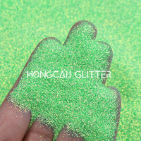Bubuk Glitter Halus Poliester Neon Iridescent Grosir, Tidak Beracun, Ramah Lingkungan, Dapat Disesuaikan, Bentuk Heksagonal, Untuk Kuku, Natal