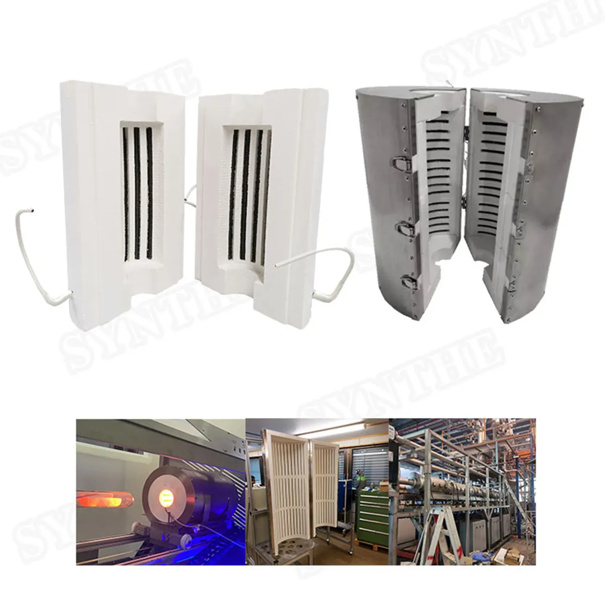 Furnace Chamber With Metal Shell 1200 Degree Electric Ceramic Fiber Heater