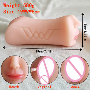 YQ 3 in 1 Künstliche Muschi Mund Vagina Anal Realistische Tasche Muschi Deep Throat Sexspielzeug für Männer Sex Shop Produkt - Product Image 4