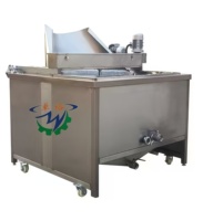 Machine de friture industrielle automatique électrique/gaz pour frites et cacahuètes avec agitation automatique (acier inoxydable)
