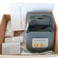Printer Termal Mini 2 Inci, Printer Termal Mini 58Mm Gigi Biru Android IOS Mendukung ESC/POS GOOJPRT PT210 untuk Bisnis