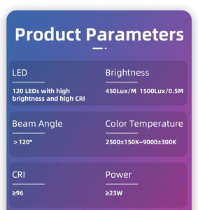 Bâton lumineux de 24 pouces de long, capacité de la batterie de 2600 mAh, 120 LED, CRI élevé, lumière blanche chaude - 2500-9000k - Product Image 3