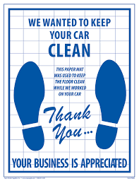 Giấy trắng dùng một lần thảm sàn xe thảm sàn nhựa - Product Image 4