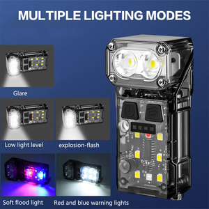 Mini <span class=keywords><strong>lampe</strong></span> <span class=keywords><strong>de</strong></span> <span class=keywords><strong>poche</strong></span> multifonctionnelle à capteur EDC avec aimant <span class=keywords><strong>Lampe</strong></span> <span class=keywords><strong>de</strong></span> camping Torche rechargeable avec éclairage latéral - Product Image 5
