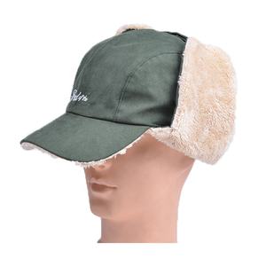 도매 남녀공용 러시아 트루퍼 그린 귀마개 방한모 맞춤 자수 로고 에비에이터 트래퍼 햇 - Product Image 3
