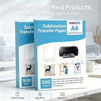 Papier de transfert thermique par sublimation de haute qualité 100 g/m² blanc format A4 pour impression personnalisée sur t-shirts et vêtements