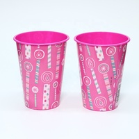Gobelets en plastique IML gobelets d'impression globaux en plastique pp Logo personnalisé jetable à emporter