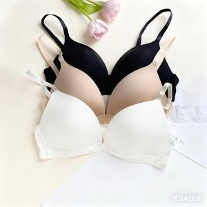 Ensemble soutien-gorge triangulaire best-seller français, petits <span class=keywords><strong>seins</strong></span> rassemblés, gros <span class=keywords><strong>seins</strong></span> semblent petits, sous-vêtements <span class=keywords><strong>de</strong></span> soutien-gorge <span class=keywords><strong>de</strong></span> couleur unie - Product Image 6
