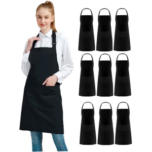 High Quality Reusable Heavy Duty Waterproof Polyester Sleeveless <b>BBQ</b> Chef <b>Apron</b> Customized Logo Adjustable Buckles Multiple - Product Image 1