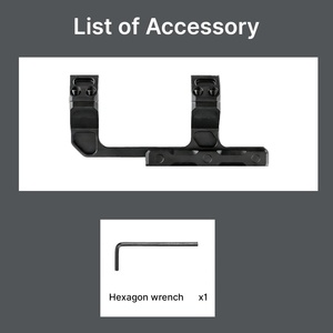 ขายึดกล้องเล็งแบบ Cantilever ยี่ห้อ ACUMETA สำหรับท่อขนาด 30 มม., ขายึดกล้องเล็งขนาด 20 มม., 1.5 นิ้ว สำหรับการล่าสัตว์และอุปกรณ์ออปติกกลางแจ้ง (ระยะห่างระหว่างขา 60 มม., สีดำ) - Product Image 5