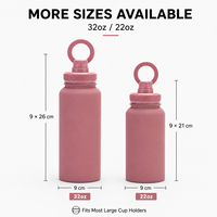 Botella de Agua de Acero Inoxidable de 32oz al por Mayor con Tapa Magnética para Soporte de Teléfono, Boca Ancha y Antiderrames, Ideal para Sets de Regalo Promocionales