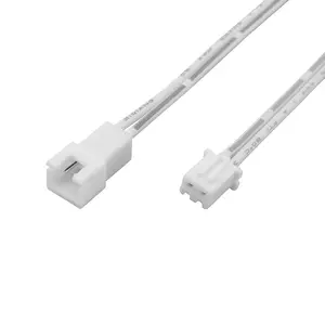 Kabel led/kabel 20AWG LSZH JST 2 tiang laki-laki ke perempuan konektor listrik untuk perlengkapan lampu LED tempat lilin dapur ruang makan kamar tidur