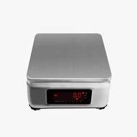 Industriële roestvrijstalen weegschaal 6kg waterdichte digitale weegmachine met dubbele LED-display