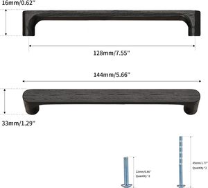 Manijas de lujo para armarios de madera, tiradores de madera para puertas de madera, manijas de madera para puertas. - Product Image 1