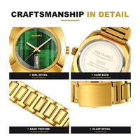 Montre bracelet unisexe SKMEI 9410 en acier inoxydable, mouvement à quartz classique, affichage de la date et du jour, résistance à l'eau 30M