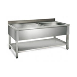 Victory Double Bowl Fregadero de cocina de acero inoxidable Gabinete inox Equipo de catering para hoteles Restaurantes Fábrica China directa - Product Image 3