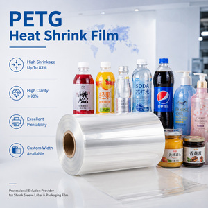 ฟิล์มหด PETG ฟิล์มหดแบบม้วน PETG ความหดตัวสูง พิมพ์ได้ สำหรับฉลากขวด บรรจุภัณฑ์  ผู้จัดจำหน่ายแบบม้วน - Product Image 2