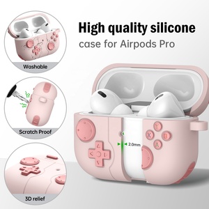 Étui portable en silicone de protection intégrale pour écouteurs sans fil, compatible avec les <span class=keywords><strong>Airpods</strong></span> <span class=keywords><strong>Pro</strong></span> et les écouteurs <span class=keywords><strong>Apple</strong></span> – <span class=keywords><strong>Prix</strong></span> de gros - Product Image 6