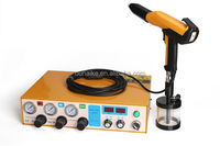 Mini machine de peinture électrostatique en poudre avec moteur et pistolet de pulvérisation pour la peinture de substrats en acier et four de cuisson