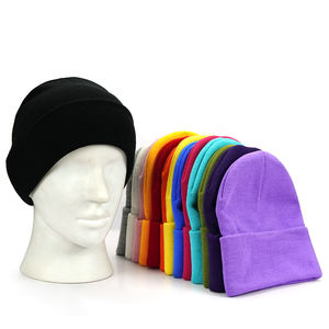 Gorro de Punto Personalizado al por Mayor con Logotipo Bordado, Gorro de Calavera, Gorro - RTS 70 Colores Sólidos, 100% Acrílico, Gorro de Invierno de Punto de 85G. - Product Image 1