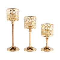 Chandeliers en cristal, ornements métalliques créatifs, accessoires de décoration pour mariage, hôtel, dîner aux chandelles