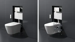 Manufacturer Custom White Ceramic 1 Piece Siphon Hotel Bathroom Smart Toilet