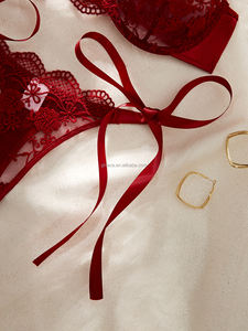 Ensembles de Lingerie Sexy pour Femme Soutien-Gorge String Sous-Vêtements Sexy pour Femme Cœur en Strass Bikini Romantique Fabricant de Lingerie - Product Image 6