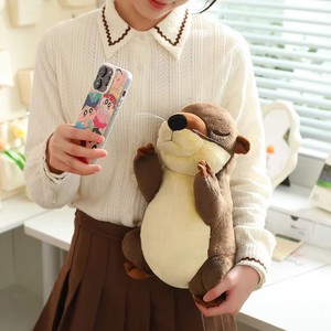 Nuevo Llavero de Peluche Súper Suave de Nutria de <span class=keywords><strong>Anime</strong></span> Kawaii, Muñeco de Peluche de Nutria Marina para Regalo y Decoración - Product Image 4