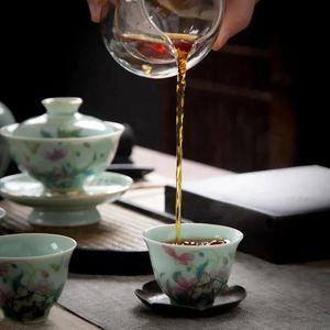 7 pièces de services à thé haut de gamme de Jingdezhen, ensembles luxueux pour salon, ensembles de tasses à thé en porcelaine - Product Image 5