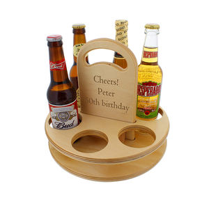 7 şişe Vintage ekran gitar şekli rustik ahşap sandık taşıyıcı - Product Image 6