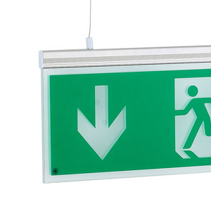 Señal de <span class=keywords><strong>salida</strong></span> de emergencia LED, venta al por mayor, montaje colgante personalizado, señal de <span class=keywords><strong>salida</strong></span> LED, luces de emergencia, pasillo, 3 horas, señal de <span class=keywords><strong>salida</strong></span> de emergencia LED - Product Image 4