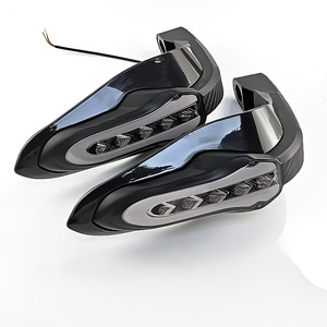 Protector de Manos para Motocicleta Qiangye, Negro, con Luces LED de Señalización, Protección de Seguridad, Accesorios para Manillar, Modificación Todoterreno - Product Image 4