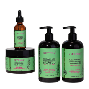 Biberiye nane şampuan kremi besleyici saç yağı maskesi yumuşatma tedavisi ile Set sülfat ücretsiz saç büyüme bakımı - Product Image 1