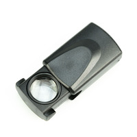 Wholesale Portable 21mm Jewelry Magnifier with LED Light Pull-Out Mirror for Appreciation Handheld Jewelry Tool