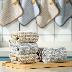 Thick Absorbent Microfiber Kitchen Dishcloth Stripe Pattern <b>Large</b> Size Lint Free Easy Clean Dish Towel For Pots And <b>Pans</b> - Product Image 1